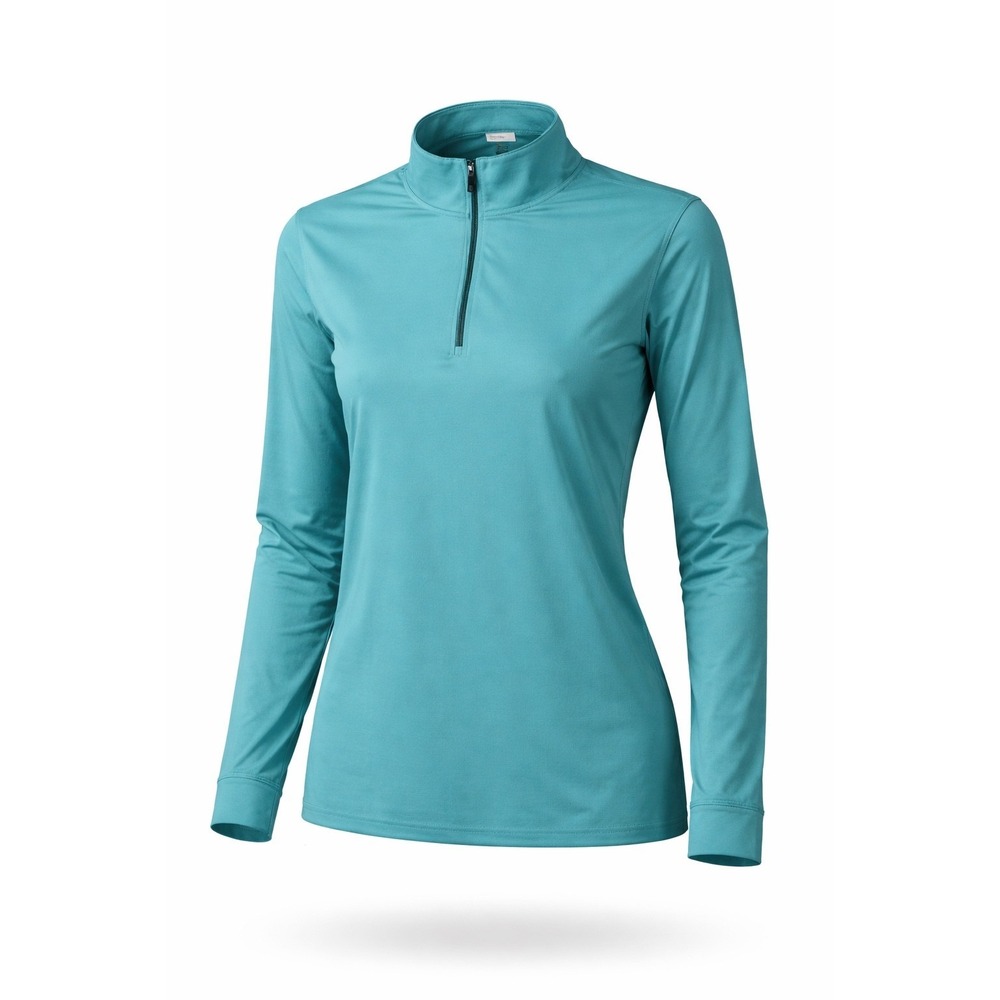 Greg Norman Quarter Zip Pullover XL Teal Blue Long Sleeve